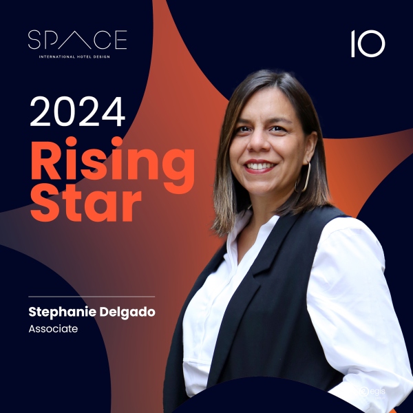 主任建筑师 Stephanie Delgado 荣获《Hotel SPACE》杂志 “2024 年值得关注的新星” 称号